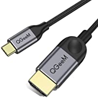 Los mejores  - QGeeM USB C a HDMI Cable 1-8 m- USB Tipo C a HDMI Cable (Compatible con Thunderbolt 3) 4K Cable HDMI para Galaxy S8-2017…